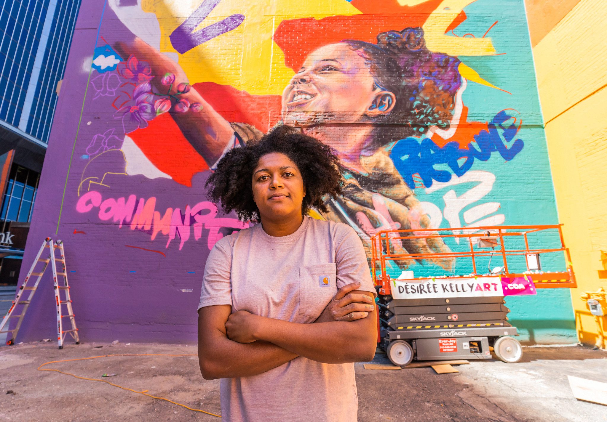 Campaign Rebuilding Detroit Mural Desiree Kelly