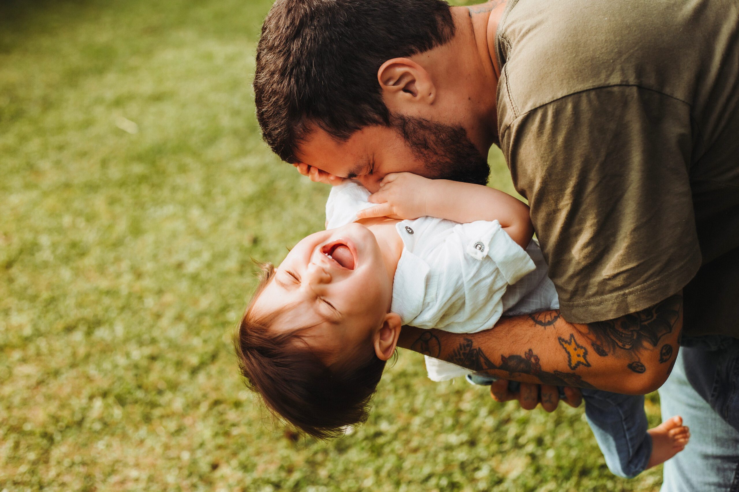 parent playing with child